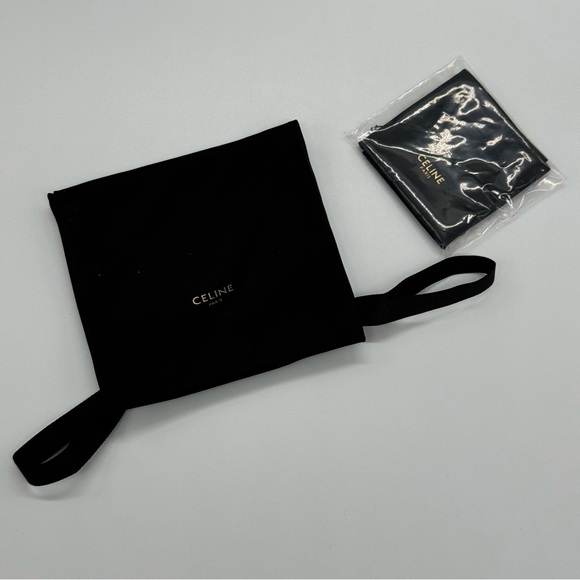 NEW CELINE TRIOMPHE SUNGLASSES BAG NEW CELINE TRIOMPHE BROWN POUCH CROSSBODY BAG - Picture 6 of 6